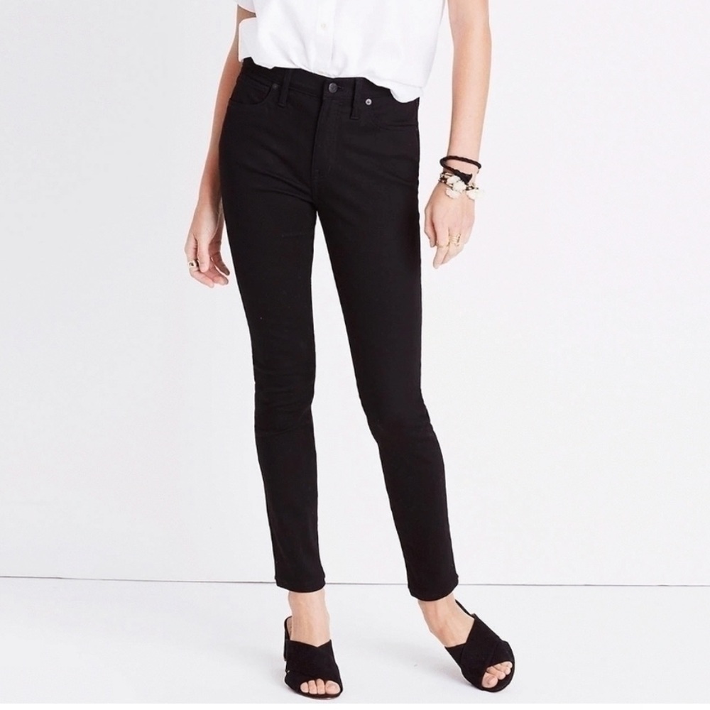 9” High Rise Madewell Skinny Jeans size 28P